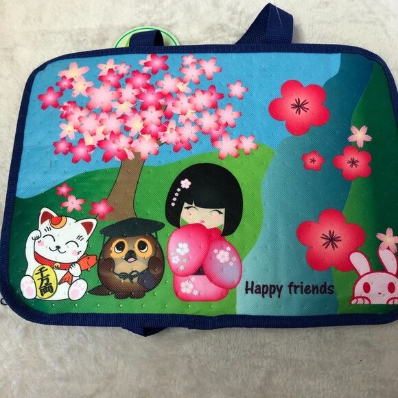 NWT Cute Happy Friends Reusable Eco-Bag For Hot or Cold - Picture 2 of 8